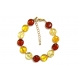 3 Tone Copal Amber Bracelet